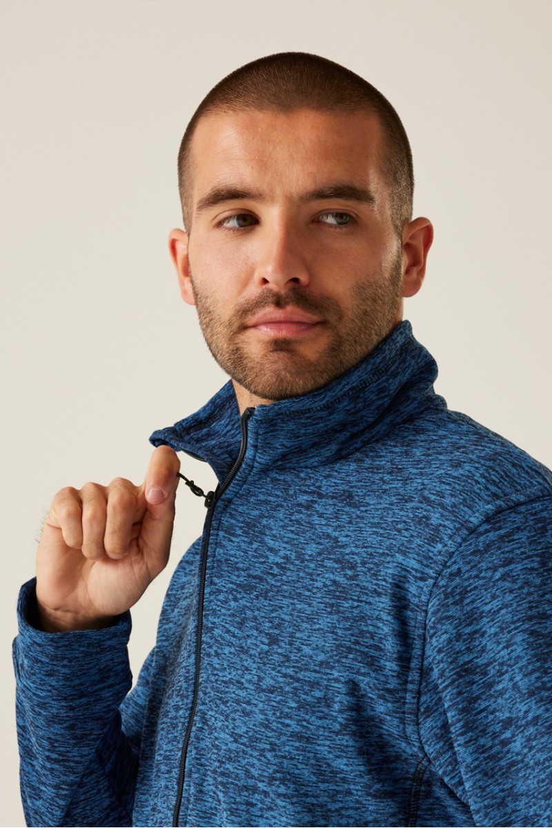 THORNLY MEN - FULL ZIP MARL FLEECE