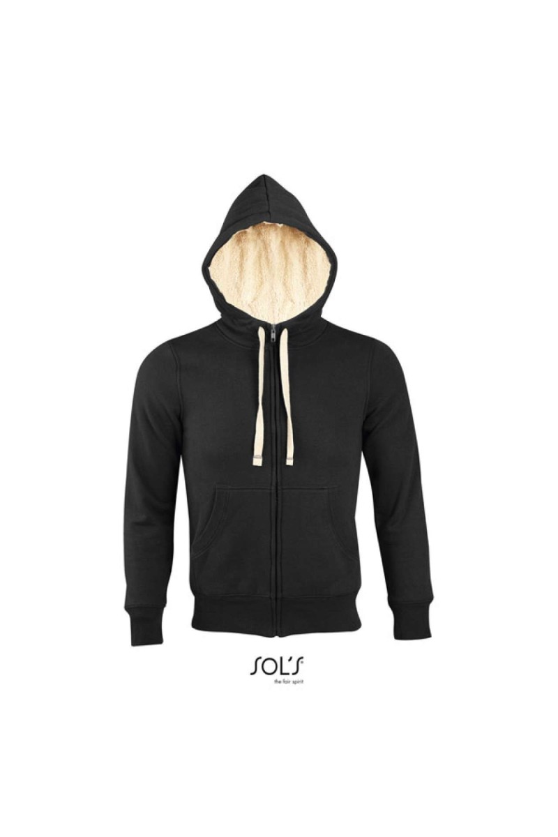 SOL'S SHERPA - JACHETĂ UNISEX CU FERMOAR ȘI CĂPTUȘEALĂ "SHERPA"