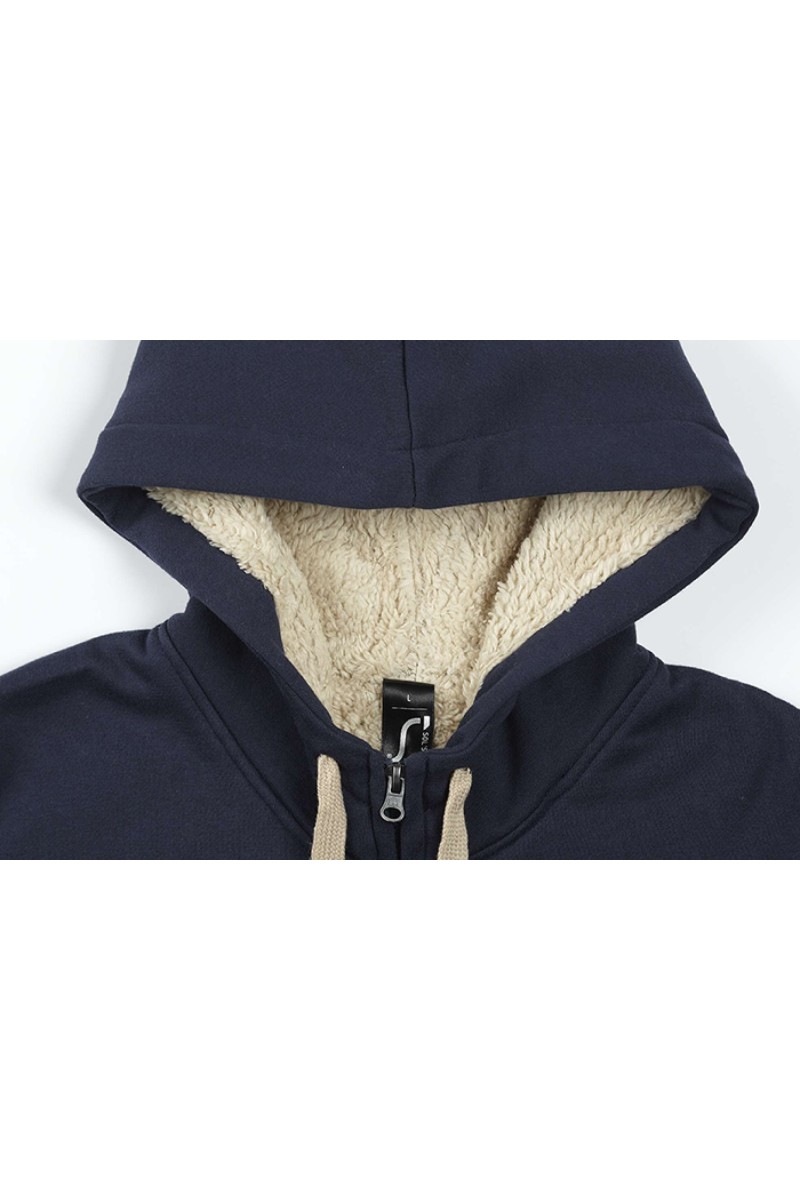 SOL'S SHERPA - JACHETĂ UNISEX CU FERMOAR ȘI CĂPTUȘEALĂ "SHERPA"