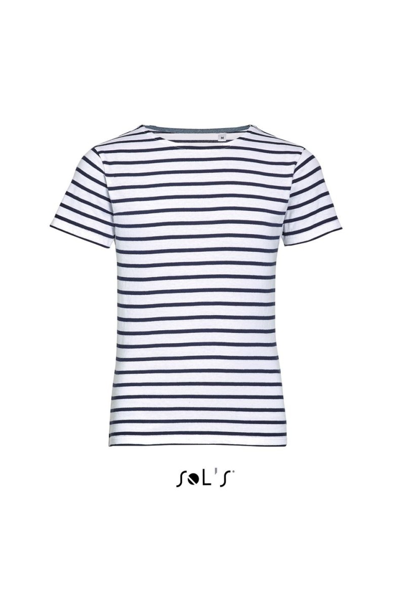 SOL'S MILES KIDS' - ROUND NECK STRIPED T-SHIRT