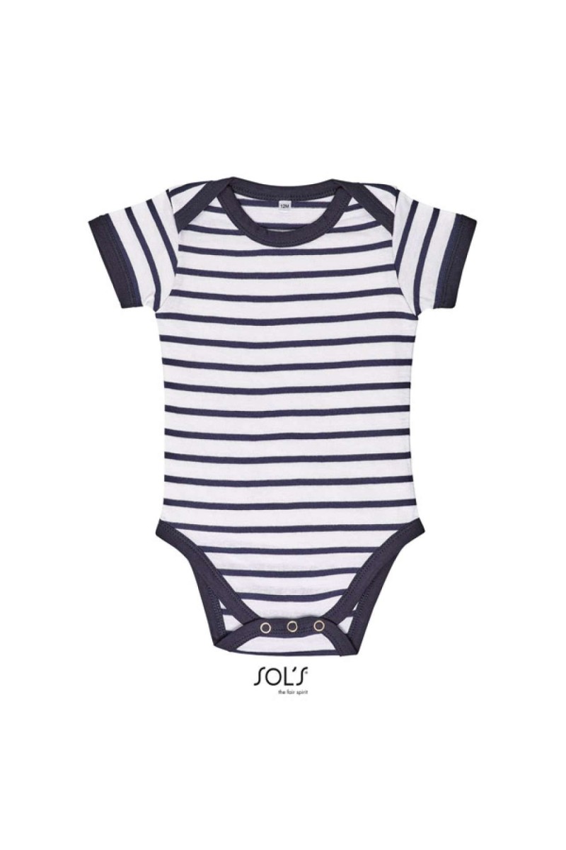 SOL'S MILES BABY - STRIPED BODYSUIT