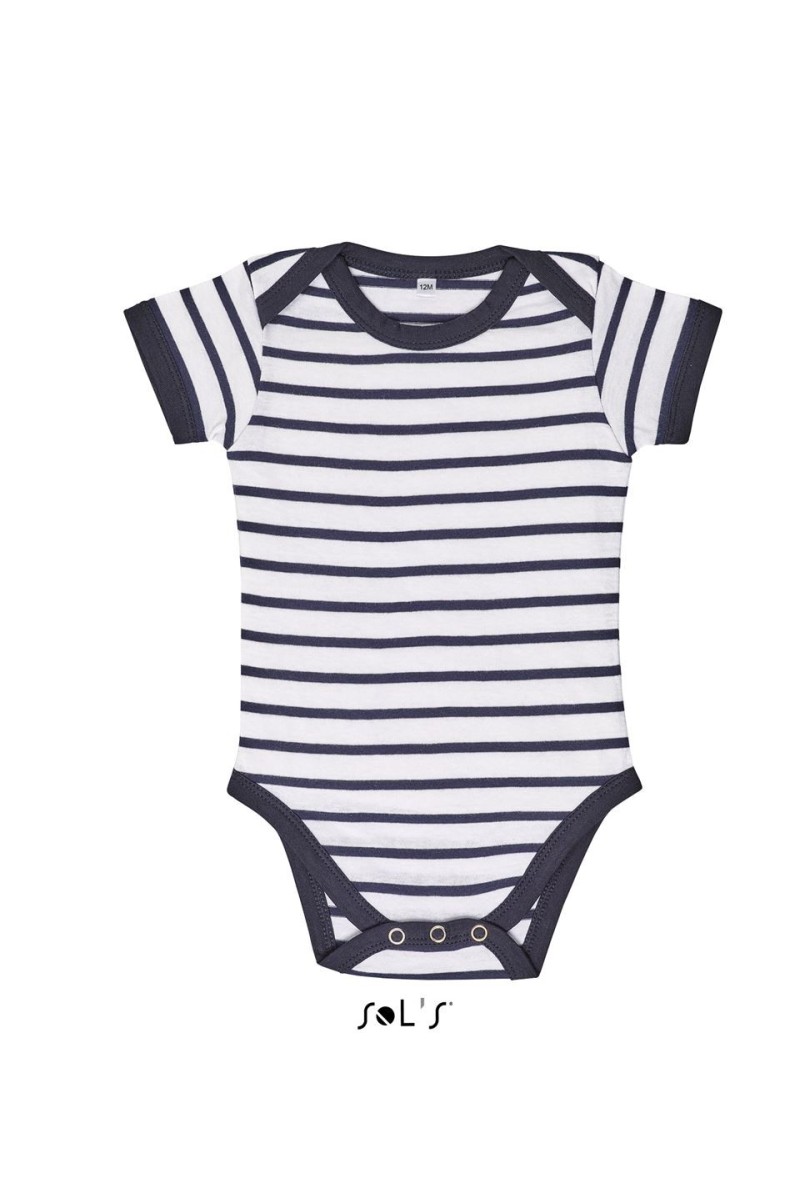 SOL'S MILES BABY - STRIPED BODYSUIT