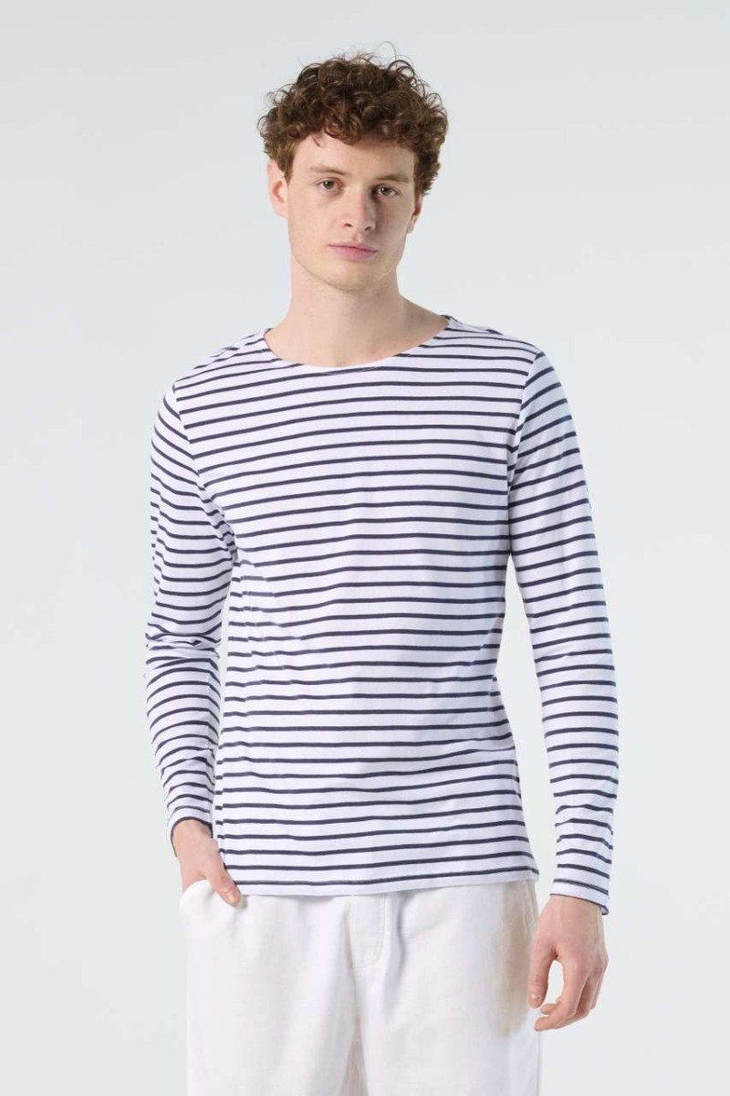 SOL'S MARINE BĂRBAȚI - TRICOU CU MÂNECĂ LUNGĂ CU DUNGI