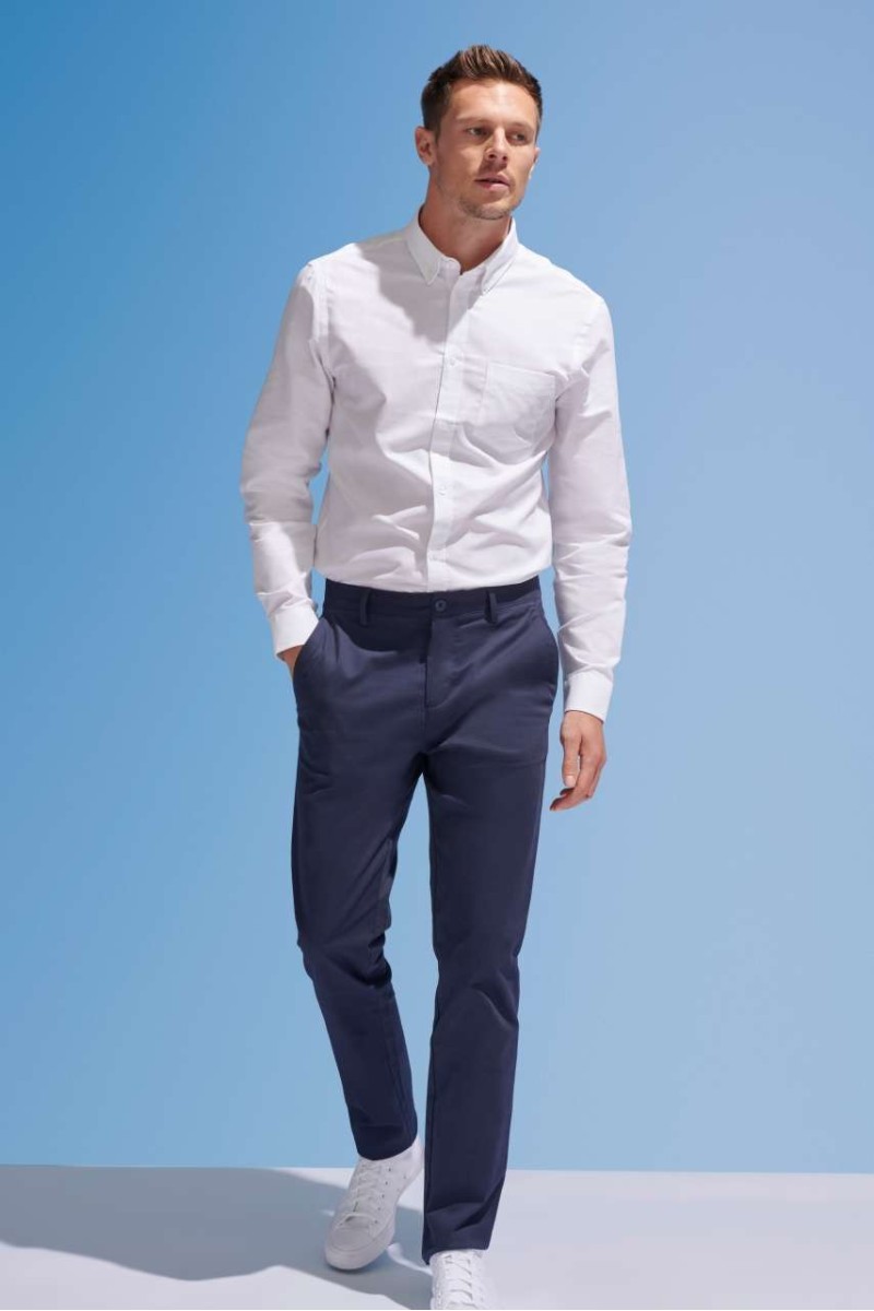 SOL'S JARED BĂRBAȚI - PANTALONI DIN SATIN STRETCH