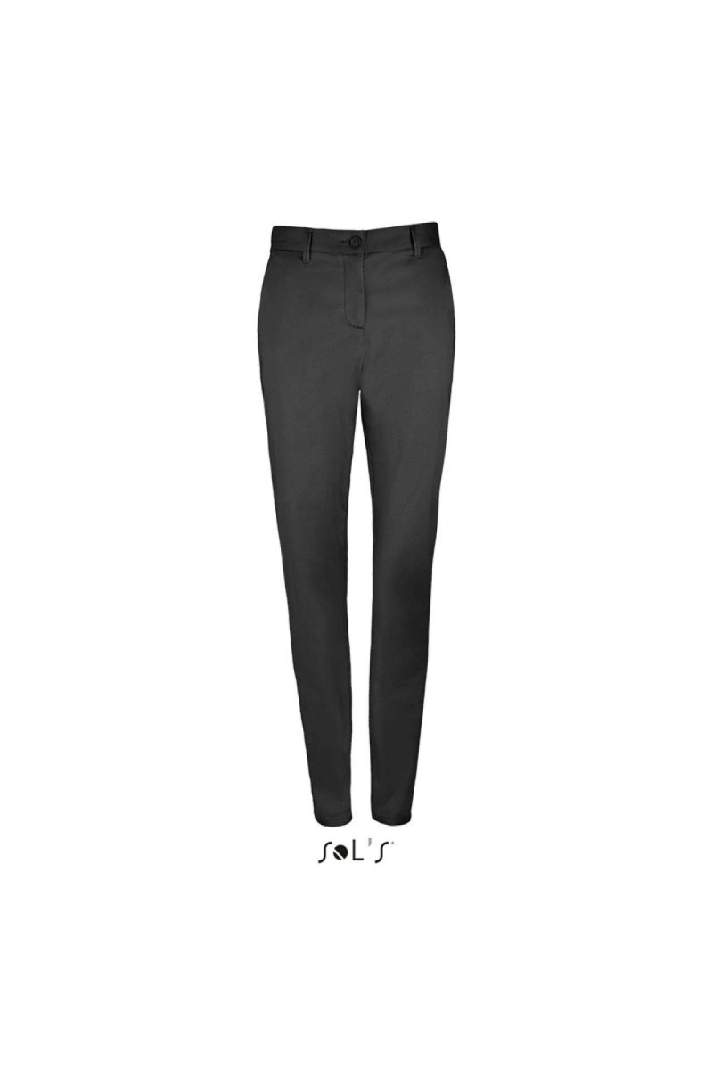 SOL'S JARED WOMEN - SATIN STRETCH TROUSERS