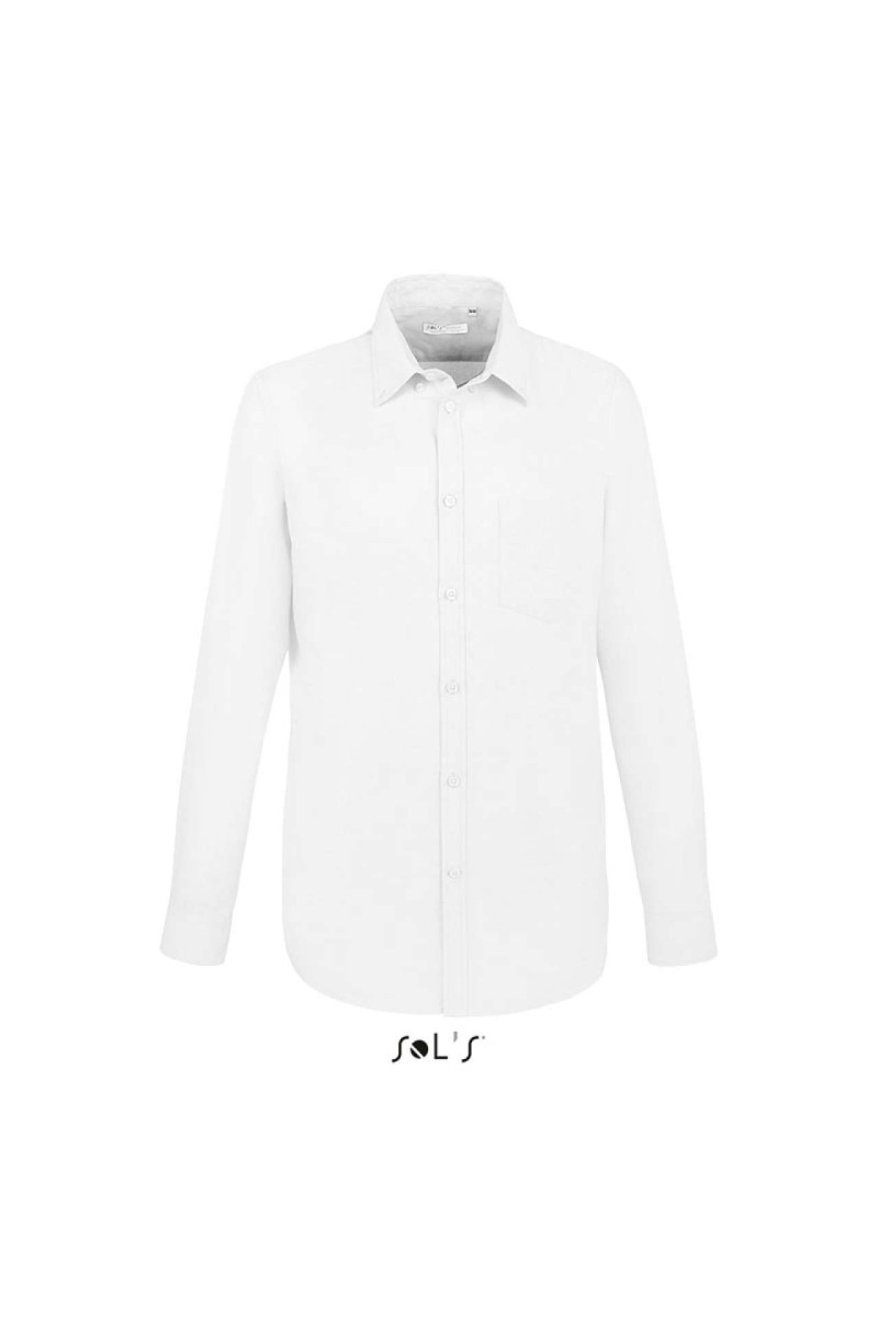 SOL'S BOSTON FIT - CĂMAȘĂ OXFORD CU MÂNECĂ LUNGĂ PENTRU BĂRBAȚI