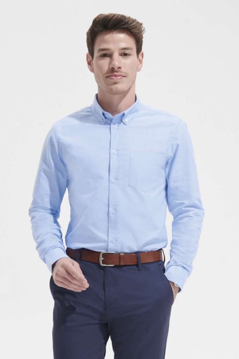 SOL'S BOSTON FIT - CĂMAȘĂ OXFORD CU MÂNECĂ LUNGĂ PENTRU BĂRBAȚI