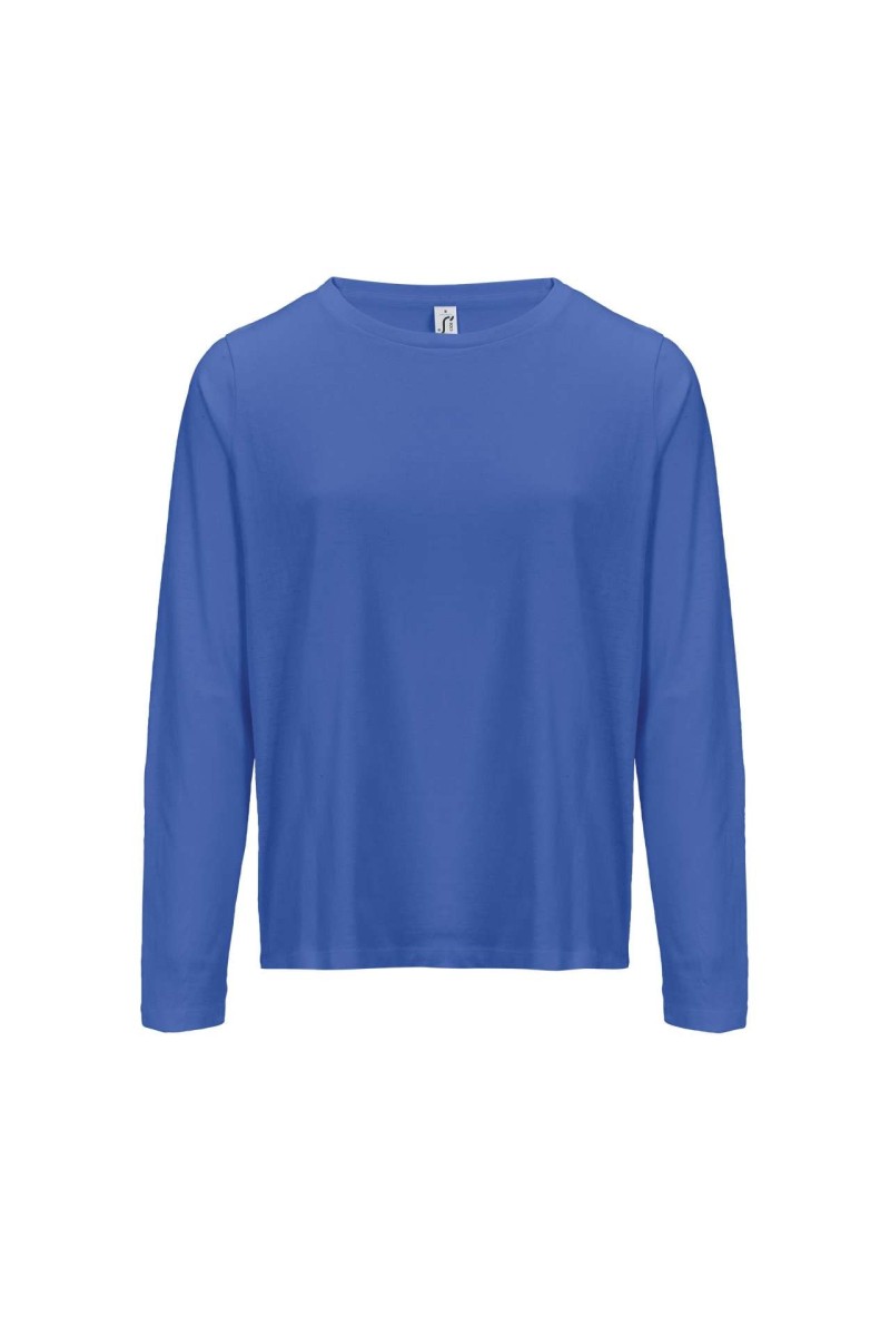 SOL'S MONARCH WOMEN - TRICOU CU MÂNECĂ LUNGĂ CU GÂT ROTUND