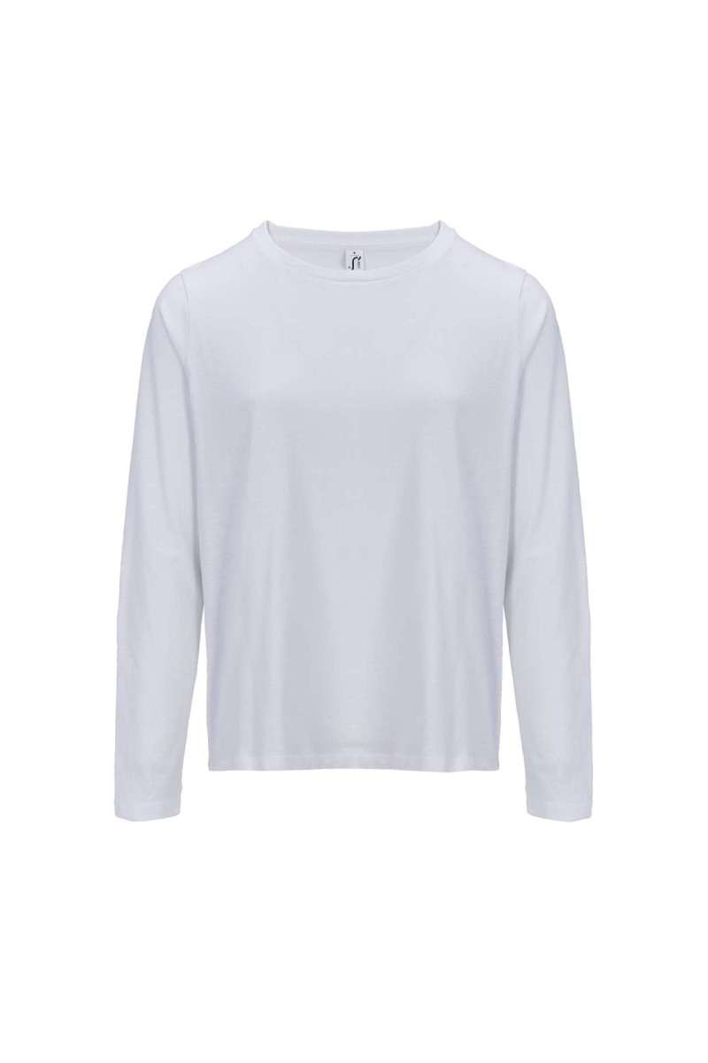 SOL'S MONARCH WOMEN - LONG SLEEVE T-SHIRT WITH ROUND NECK