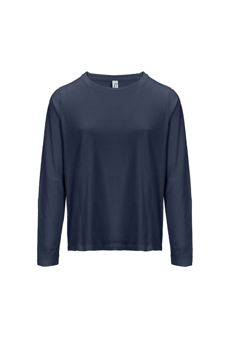 SOL'S MONARCH WOMEN - TRICOU CU MÂNECĂ LUNGĂ CU GÂT ROTUND
