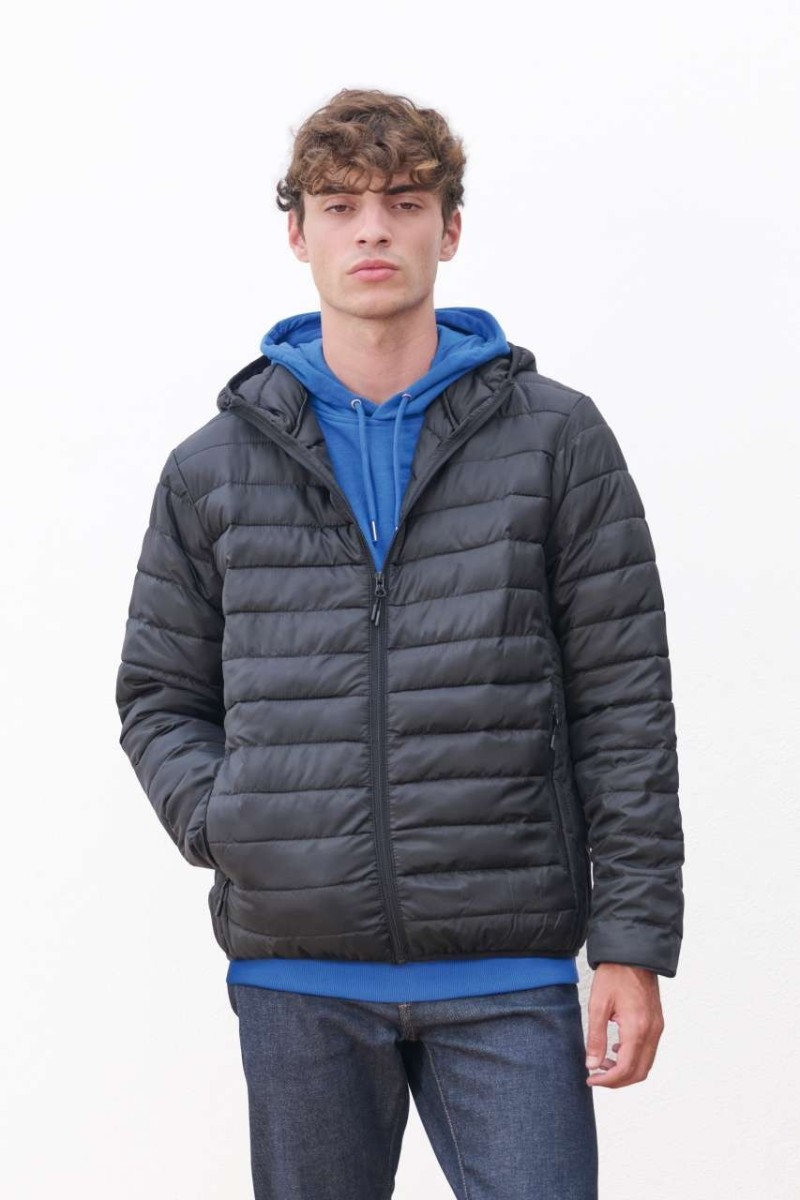 SOL'S STREAM HOODED MEN - LIGHTWEIGHT HOODED PADDED JACKET