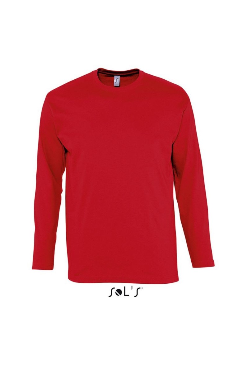 SOL'S MONARCH - TRICOU CU MÂNECĂ LUNGĂ CU GULER ROTUND PENTRU BĂRBAȚI