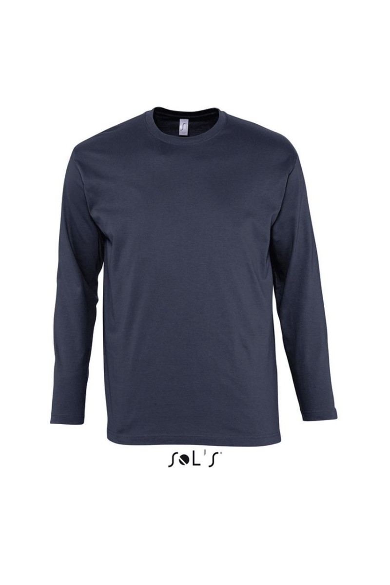 SOL'S MONARCH - TRICOU CU MÂNECĂ LUNGĂ CU GULER ROTUND PENTRU BĂRBAȚI