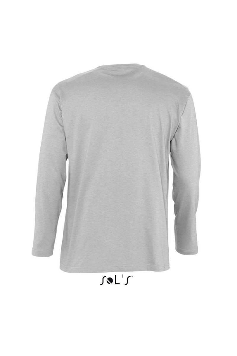 SOL'S MONARCH - TRICOU CU MÂNECĂ LUNGĂ CU GULER ROTUND PENTRU BĂRBAȚI