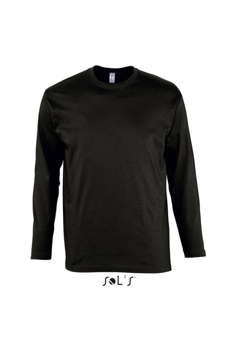 SOL'S MONARCH - TRICOU CU MÂNECĂ LUNGĂ CU GULER ROTUND PENTRU BĂRBAȚI