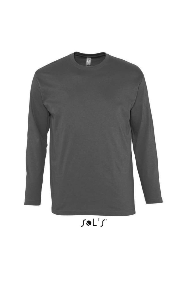 SOL'S MONARCH - TRICOU CU MÂNECĂ LUNGĂ CU GULER ROTUND PENTRU BĂRBAȚI