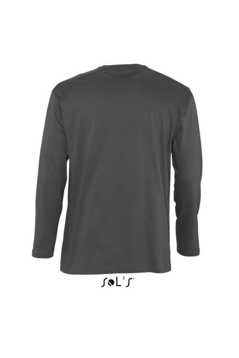 SOL'S MONARCH - TRICOU CU MÂNECĂ LUNGĂ CU GULER ROTUND PENTRU BĂRBAȚI