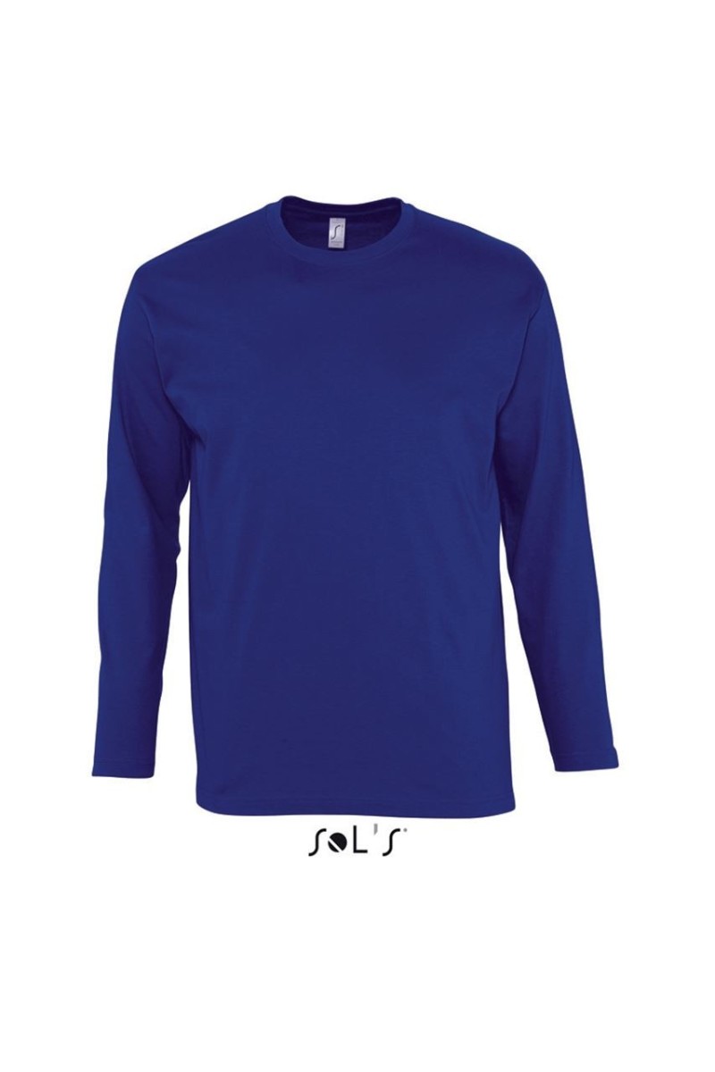 SOL'S MONARCH - TRICOU CU MÂNECĂ LUNGĂ CU GULER ROTUND PENTRU BĂRBAȚI