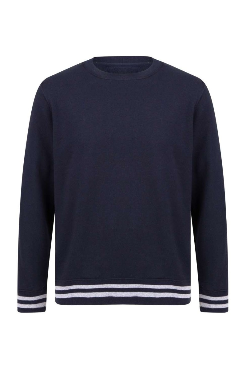 SWEAT WITH STRIPE CUFFS