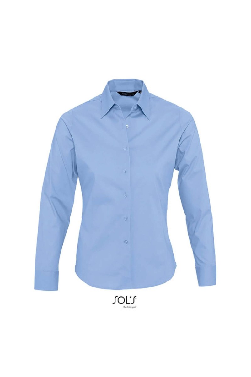 SOL'S EDEN - LONG SLEEVE STRETCH WOMEN'S SHIRT