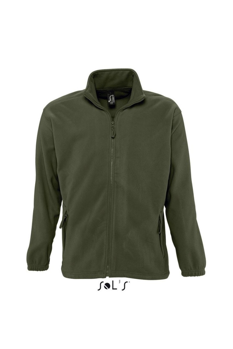 SOL'S NORTH MEN - JACHETĂ FLEECE CU FERMOAR