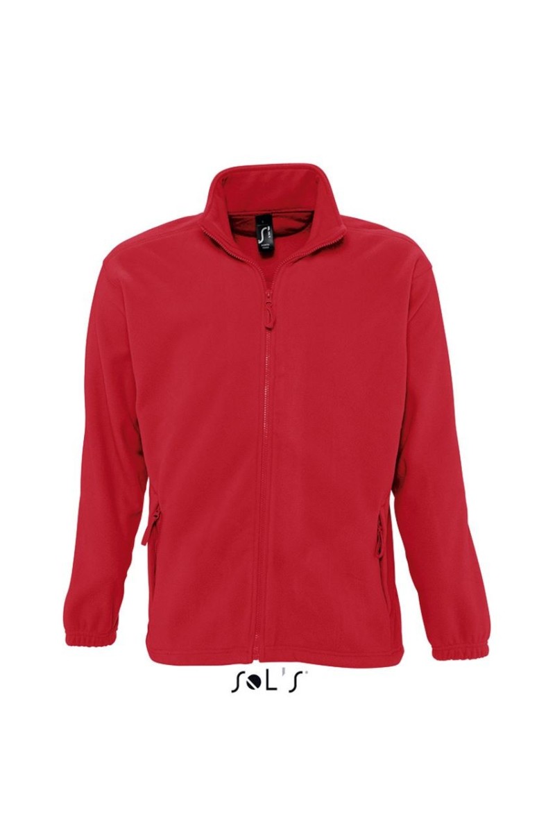 SOL'S NORTH MEN - JACHETĂ FLEECE CU FERMOAR