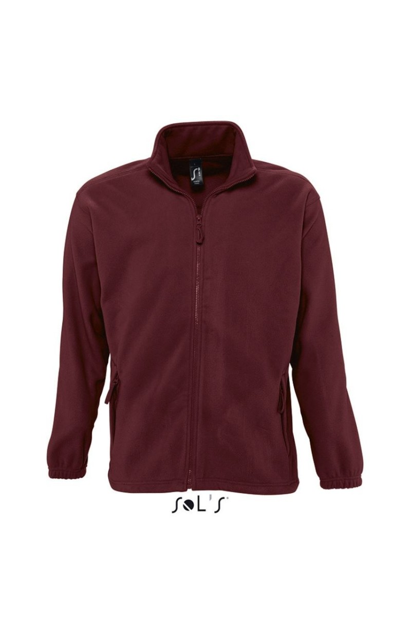 SOL'S NORTH MEN - JACHETĂ FLEECE CU FERMOAR