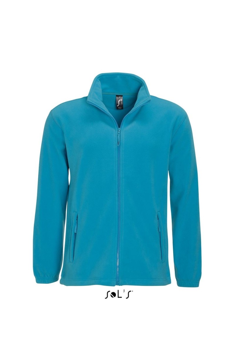 SOL'S NORTH MEN - JACHETĂ FLEECE CU FERMOAR