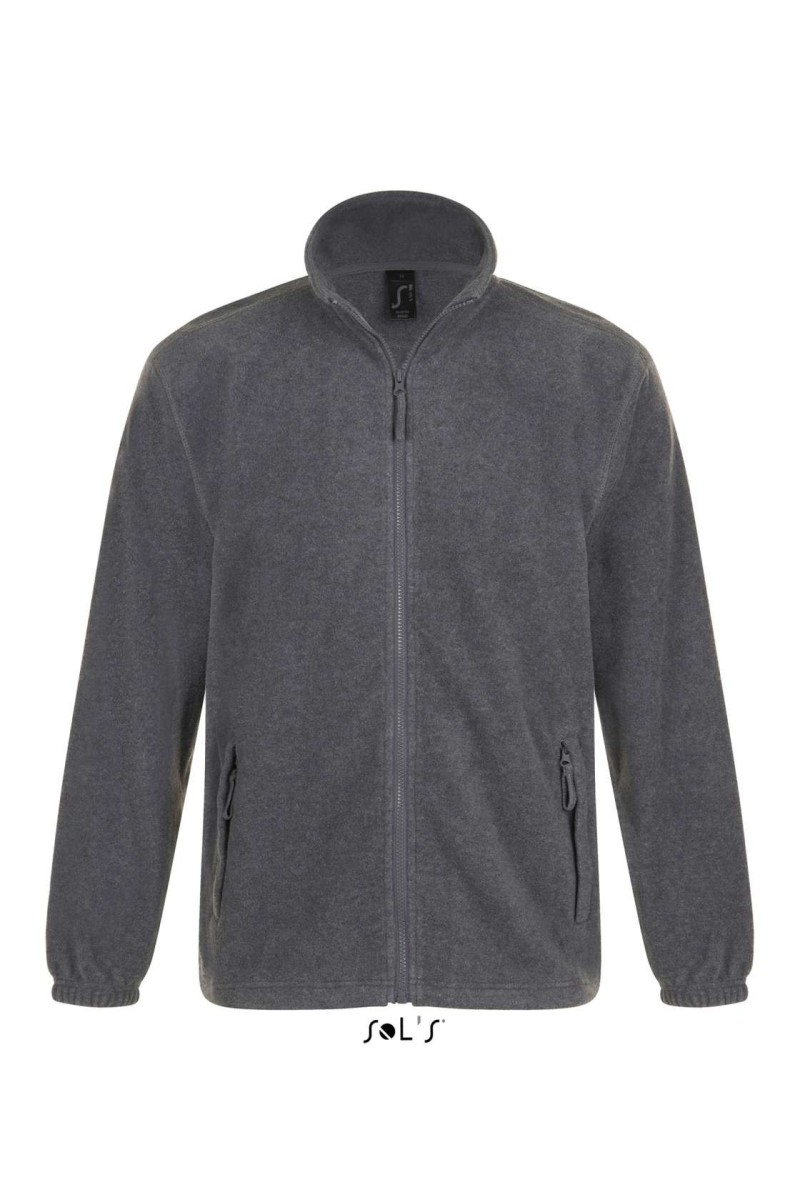 SOL'S NORTH MEN - JACHETĂ FLEECE CU FERMOAR