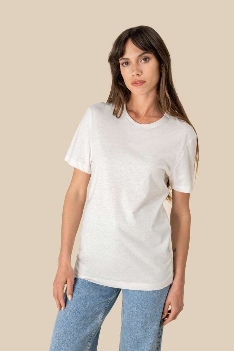 ECO-FRIENDLY UNISEX ORGANIC COTTON AND LINEN T-SHIRT