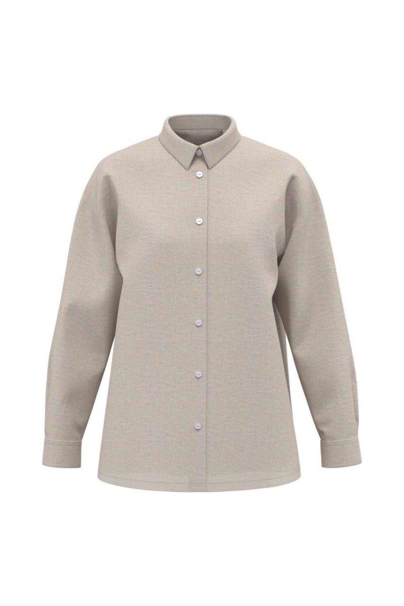 LADIES' OVERSIZE LINEN SHIRT