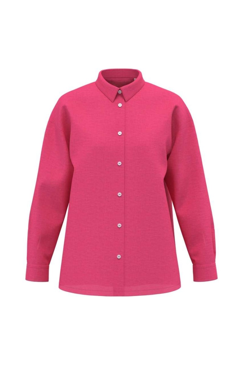 LADIES' OVERSIZE LINEN SHIRT