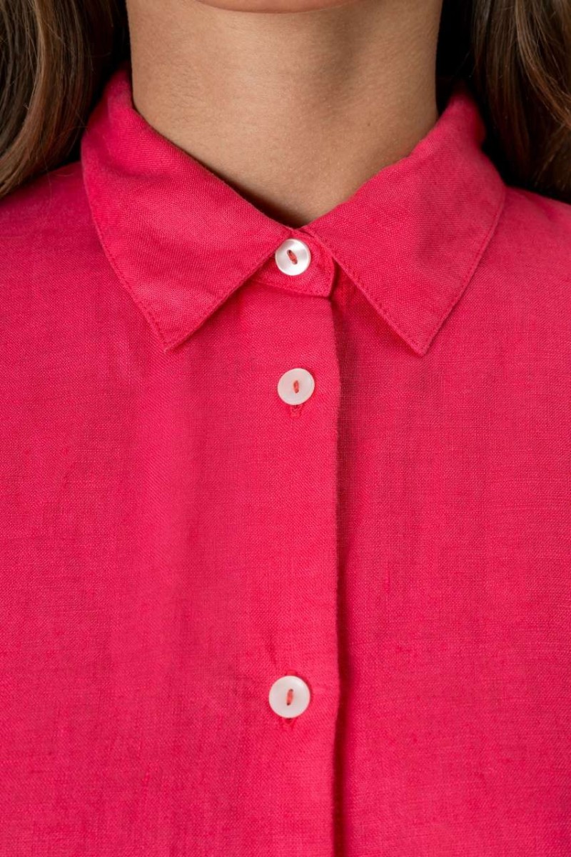 LADIES' OVERSIZE LINEN SHIRT