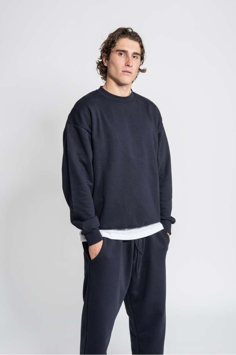 365 - DIAGONALĂ FRANCEZĂ TERRY CREWNECK SWEATSHIRT
