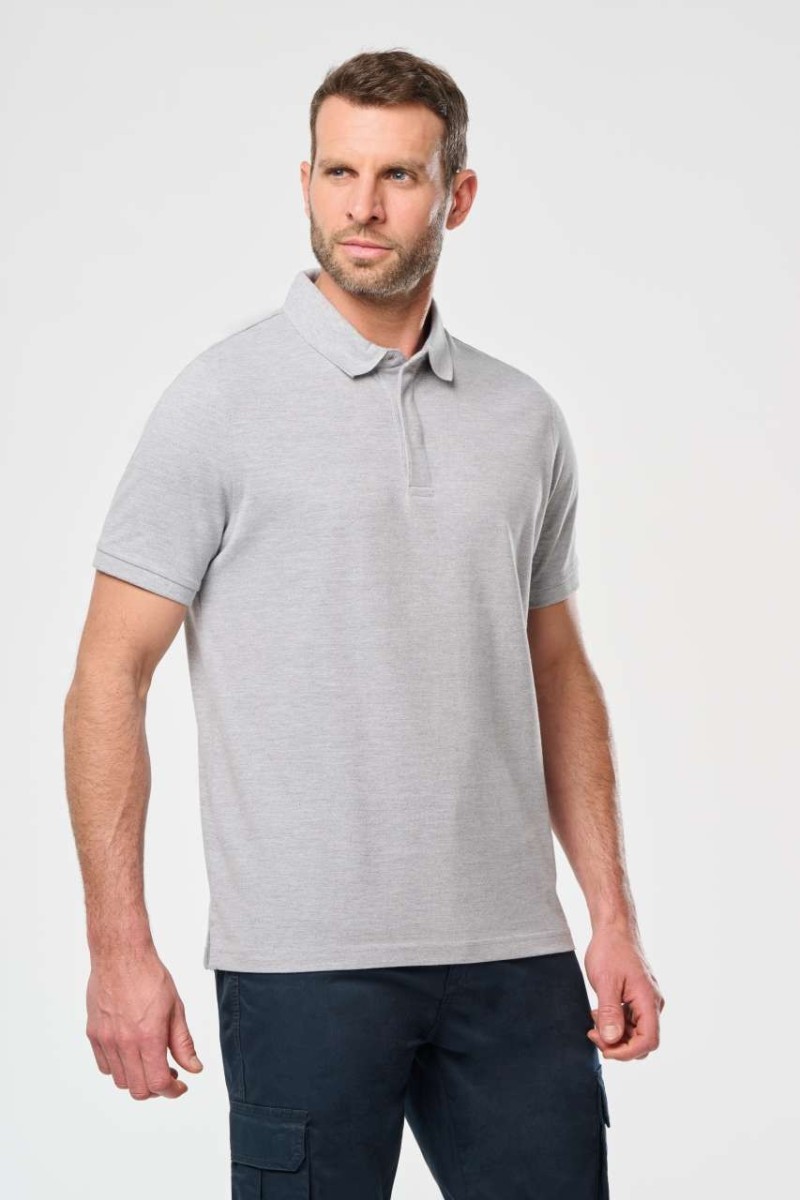 MEN'S SHORT SLEEVE STUD POLO SHIRT