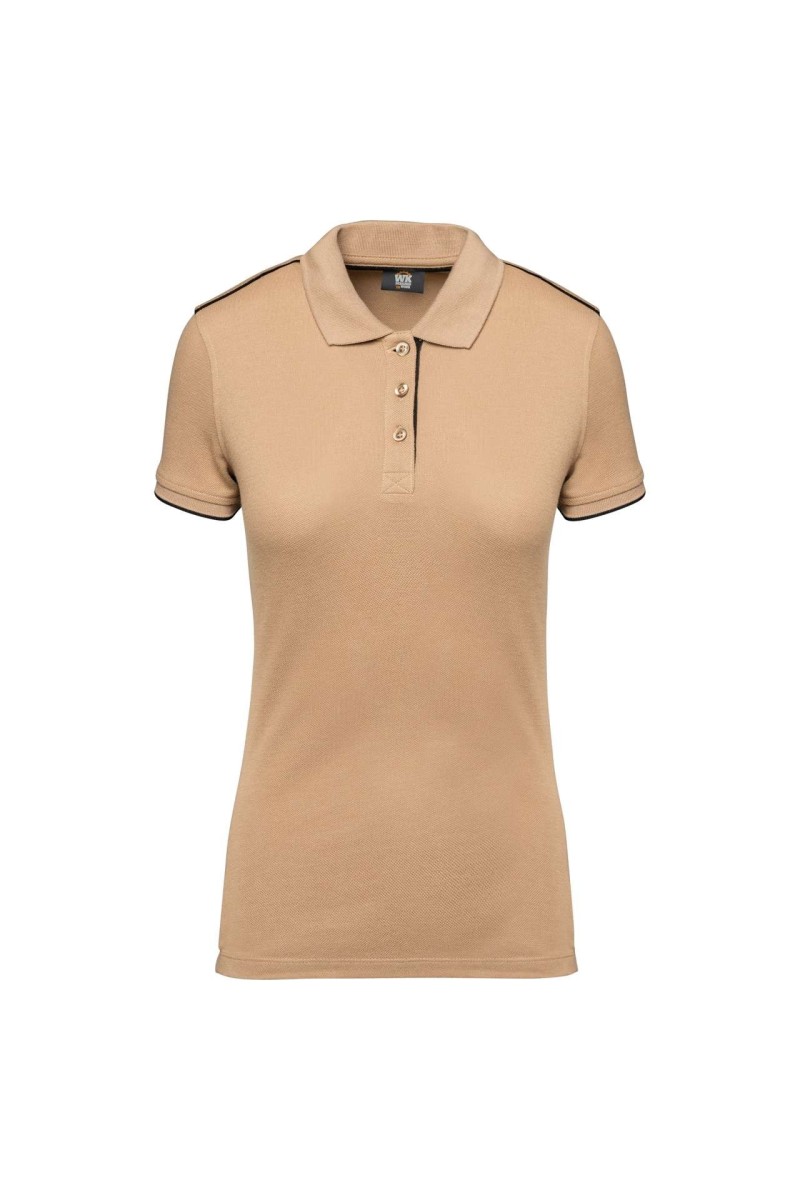 LADIES' SHORT-SLEEVED CONTRASTING DAYTODAY POLO SHIRT