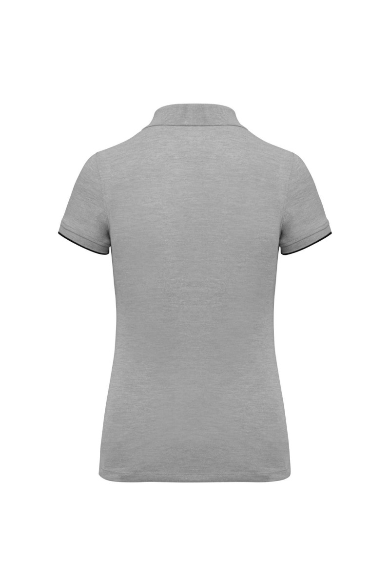 TRICOU POLO PENTRU FEMEI CU MÂNECĂ SCURTĂ, CONTRASTANT DAYTODAY