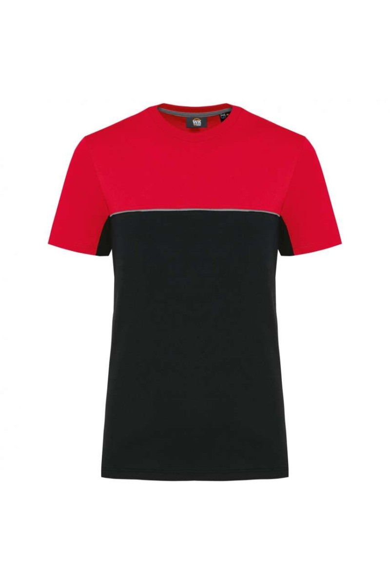 TRICOU UNISEX ECOLOGIC CU MÂNECĂ SCURTĂ ÎN DOUĂ TONURI