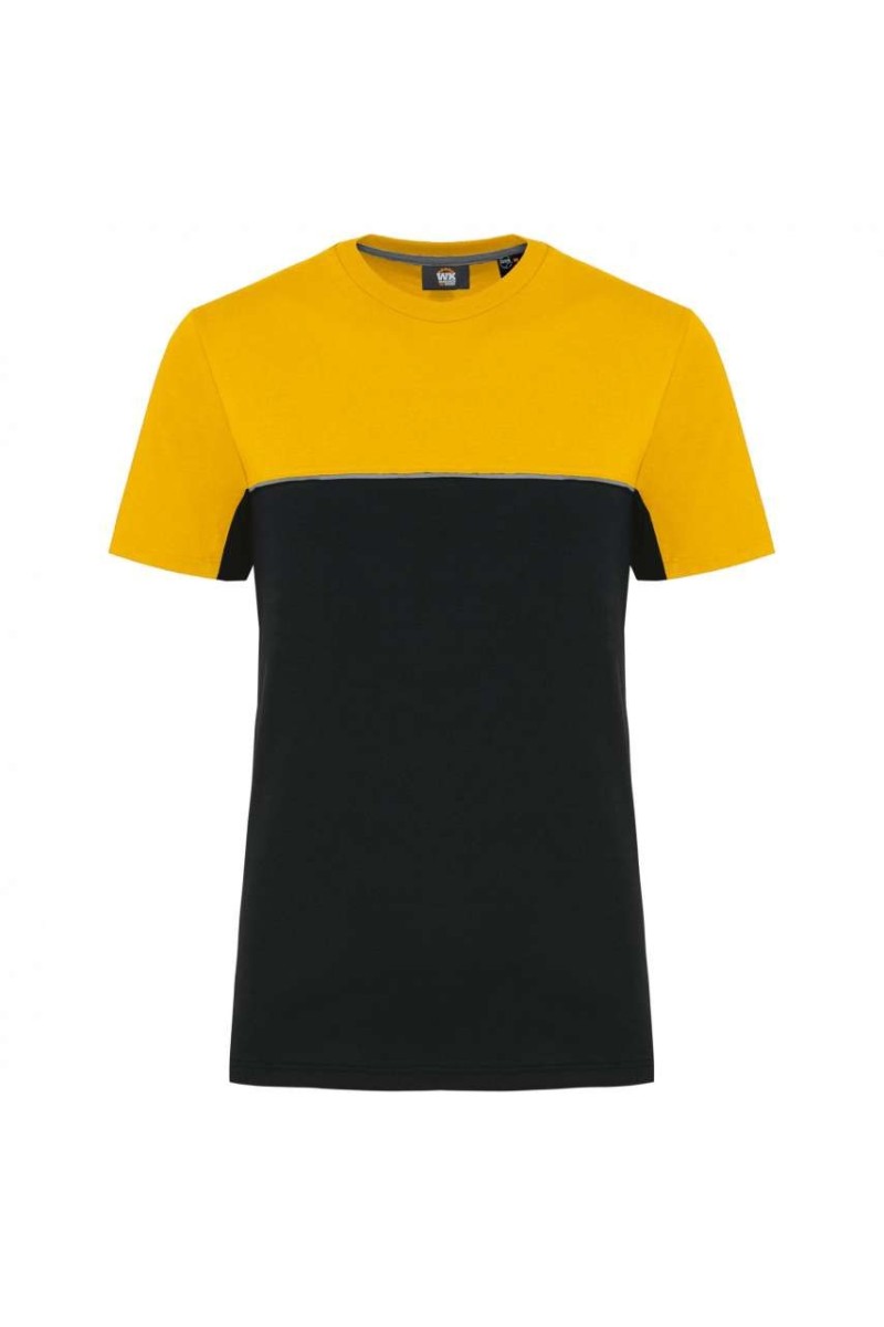 TRICOU UNISEX ECOLOGIC CU MÂNECĂ SCURTĂ ÎN DOUĂ TONURI