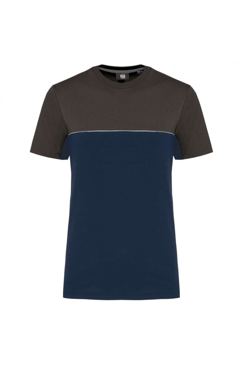 TRICOU UNISEX ECOLOGIC CU MÂNECĂ SCURTĂ ÎN DOUĂ TONURI