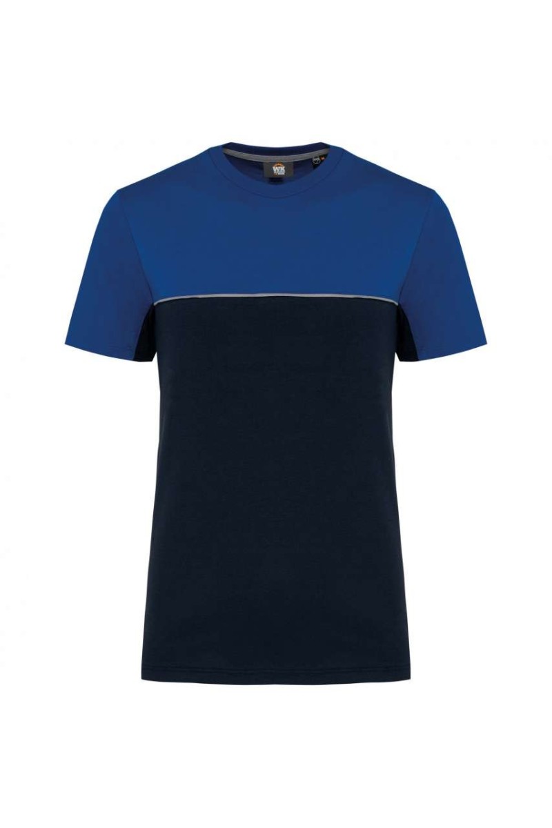 TRICOU UNISEX ECOLOGIC CU MÂNECĂ SCURTĂ ÎN DOUĂ TONURI