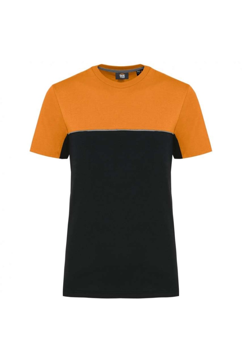 TRICOU UNISEX ECOLOGIC CU MÂNECĂ SCURTĂ ÎN DOUĂ TONURI