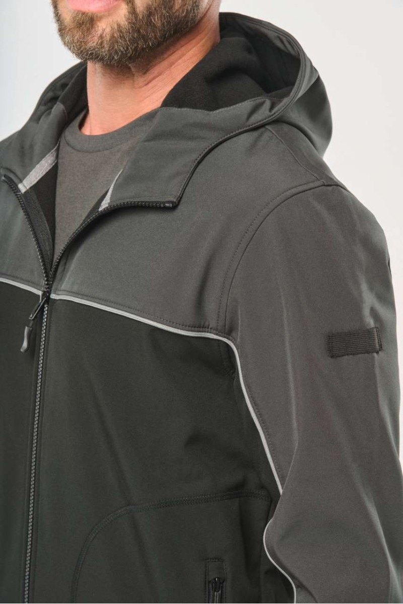 UNISEX 3-LAYER TWO-TONE BIONIC SOFTSHELL JACKET