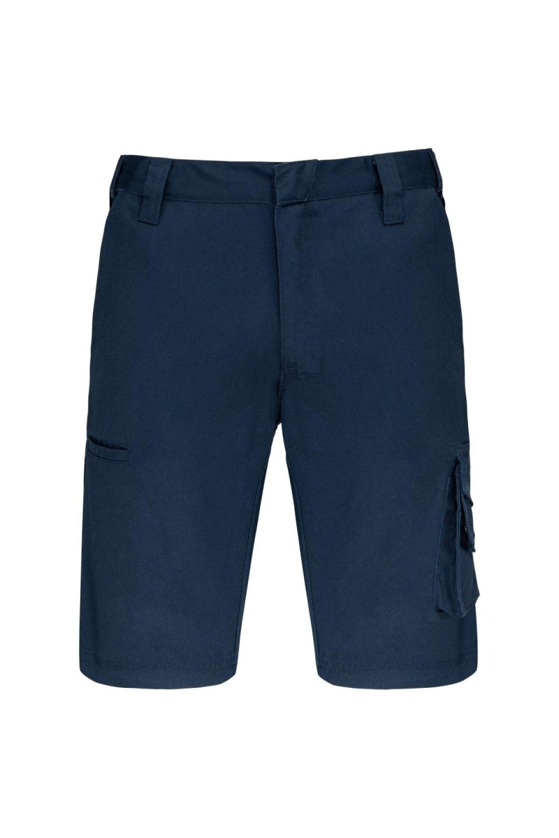 PANTALONI SCURȚI BERMUDE DE LUCRU CU BUZUNARE MULTIPLE