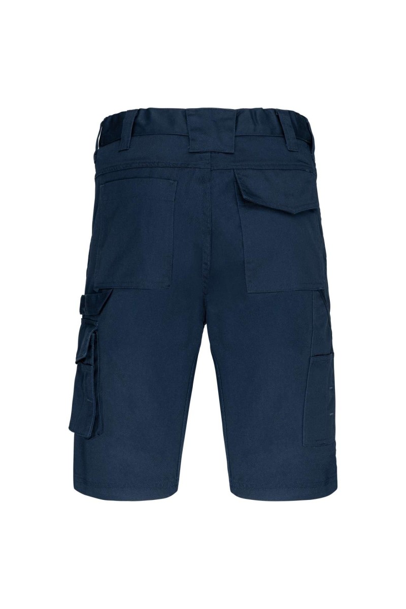 PANTALONI SCURȚI BERMUDE DE LUCRU CU BUZUNARE MULTIPLE