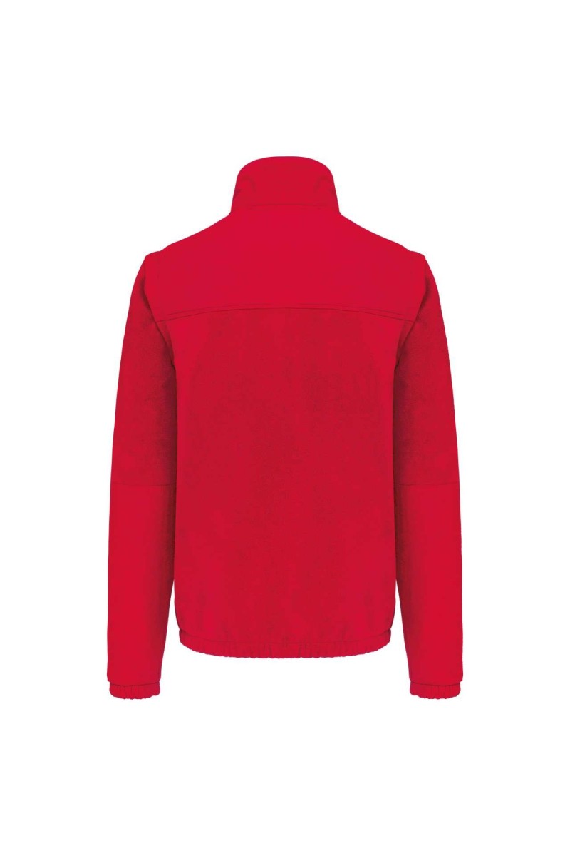 FLEECE JACKET WITH REMOVABLE SLEEVES