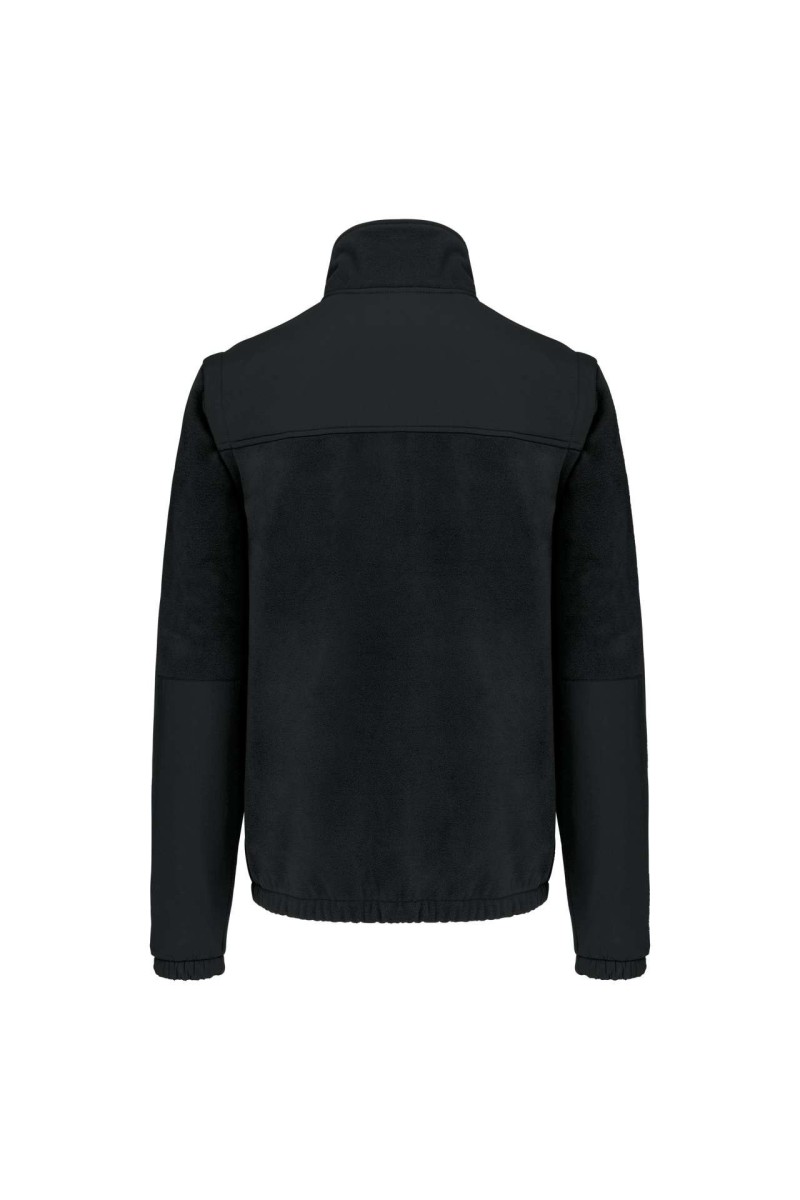 FLEECE JACKET WITH REMOVABLE SLEEVES