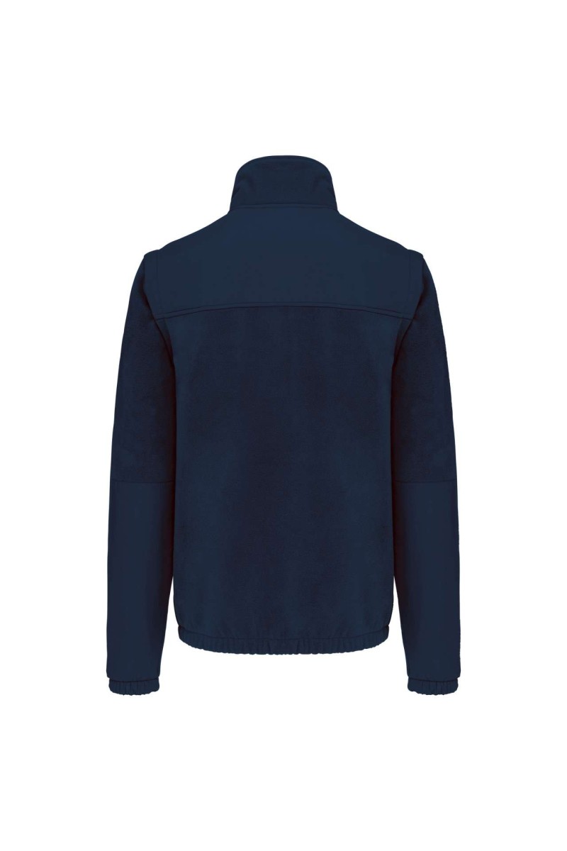 FLEECE JACKET WITH REMOVABLE SLEEVES