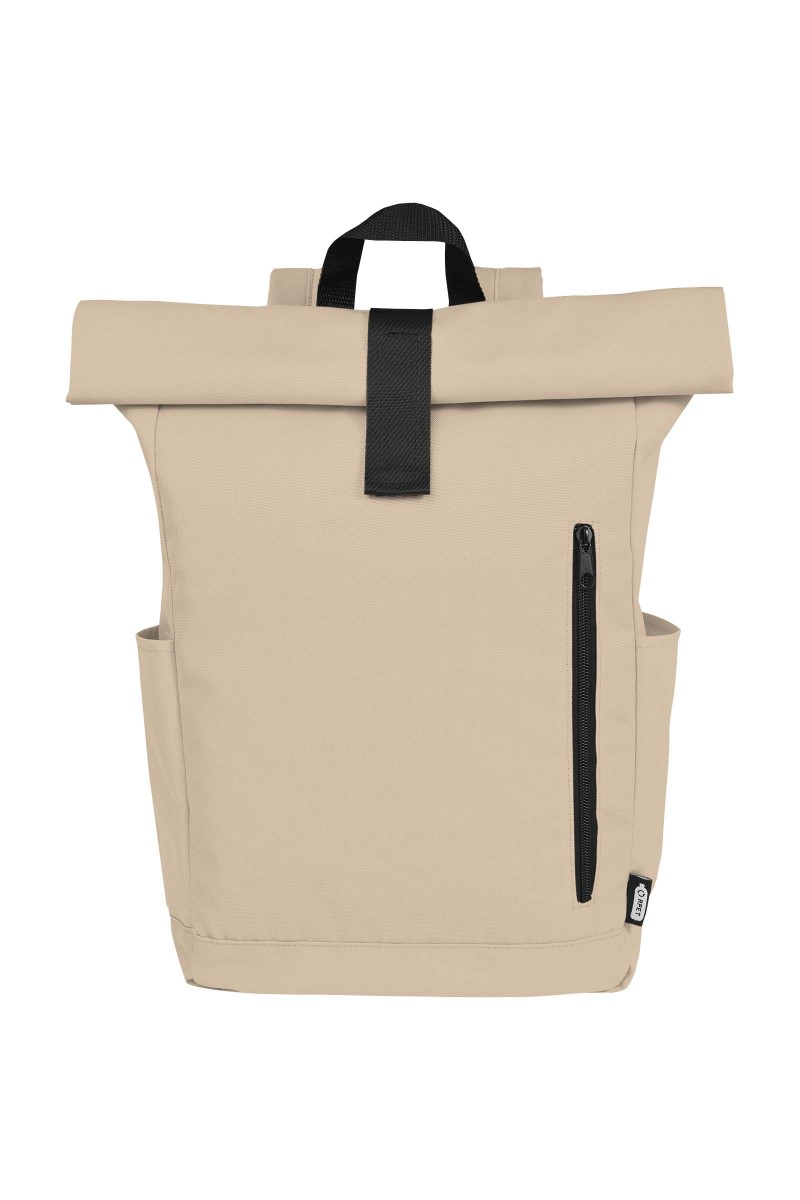 Byron 15.6" GRS RPET roll-top backpack 18L