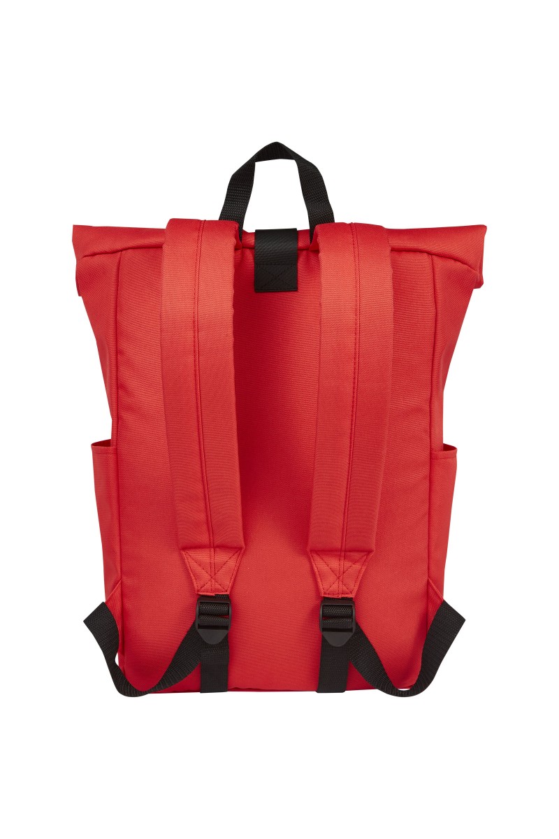 Byron 15.6" GRS RPET roll-top backpack 18L